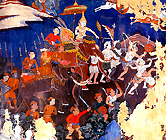 พระสุธนนำกองทัพไปสู้รบกับข้าศึก